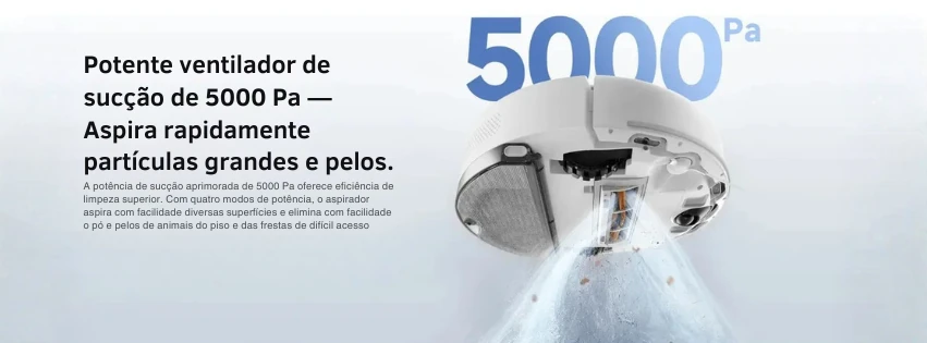 5000Pa de sucção